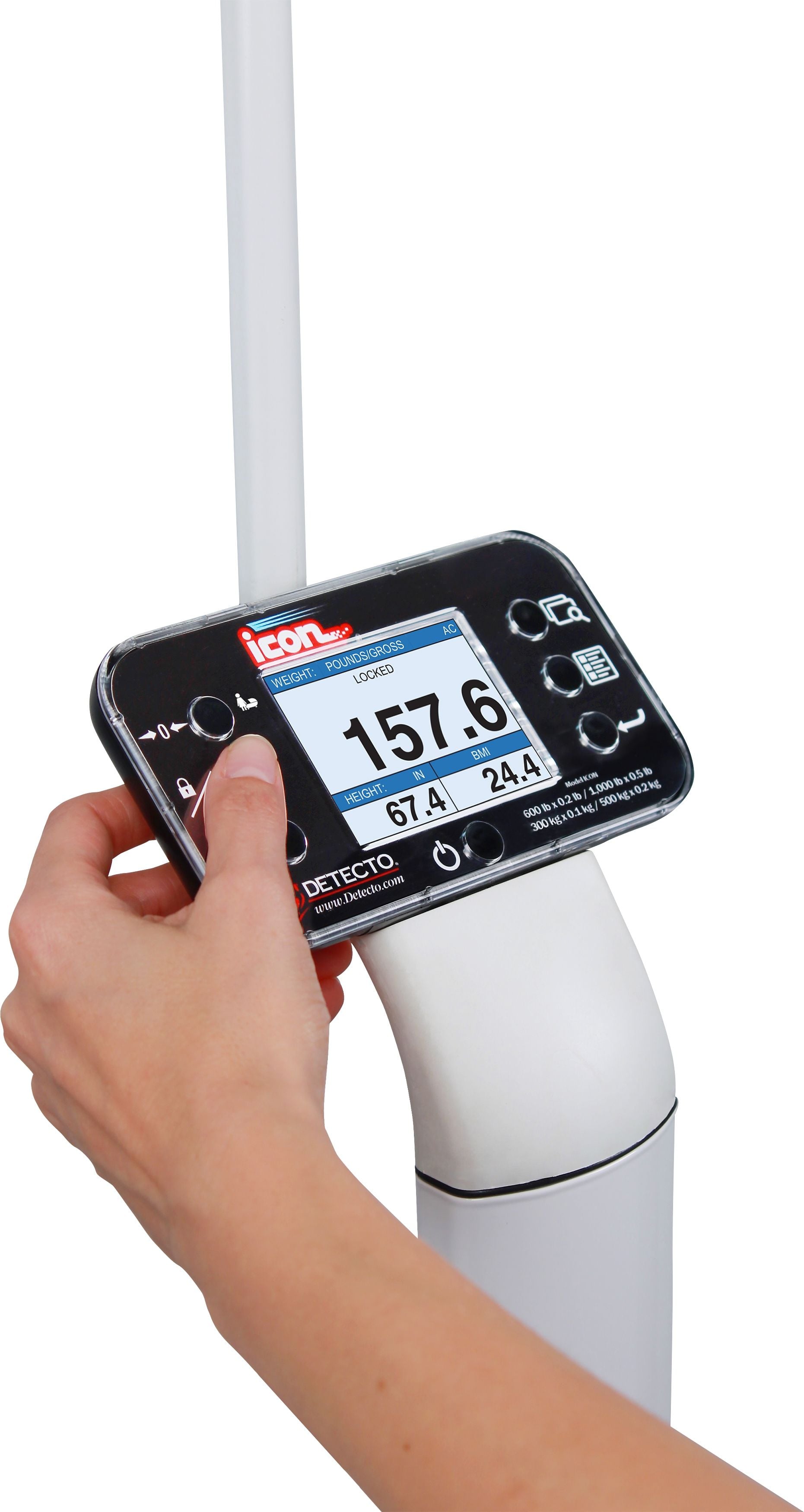 Image 2 of Detecto icon Digital Clinical Scale with Sonar Height Rod