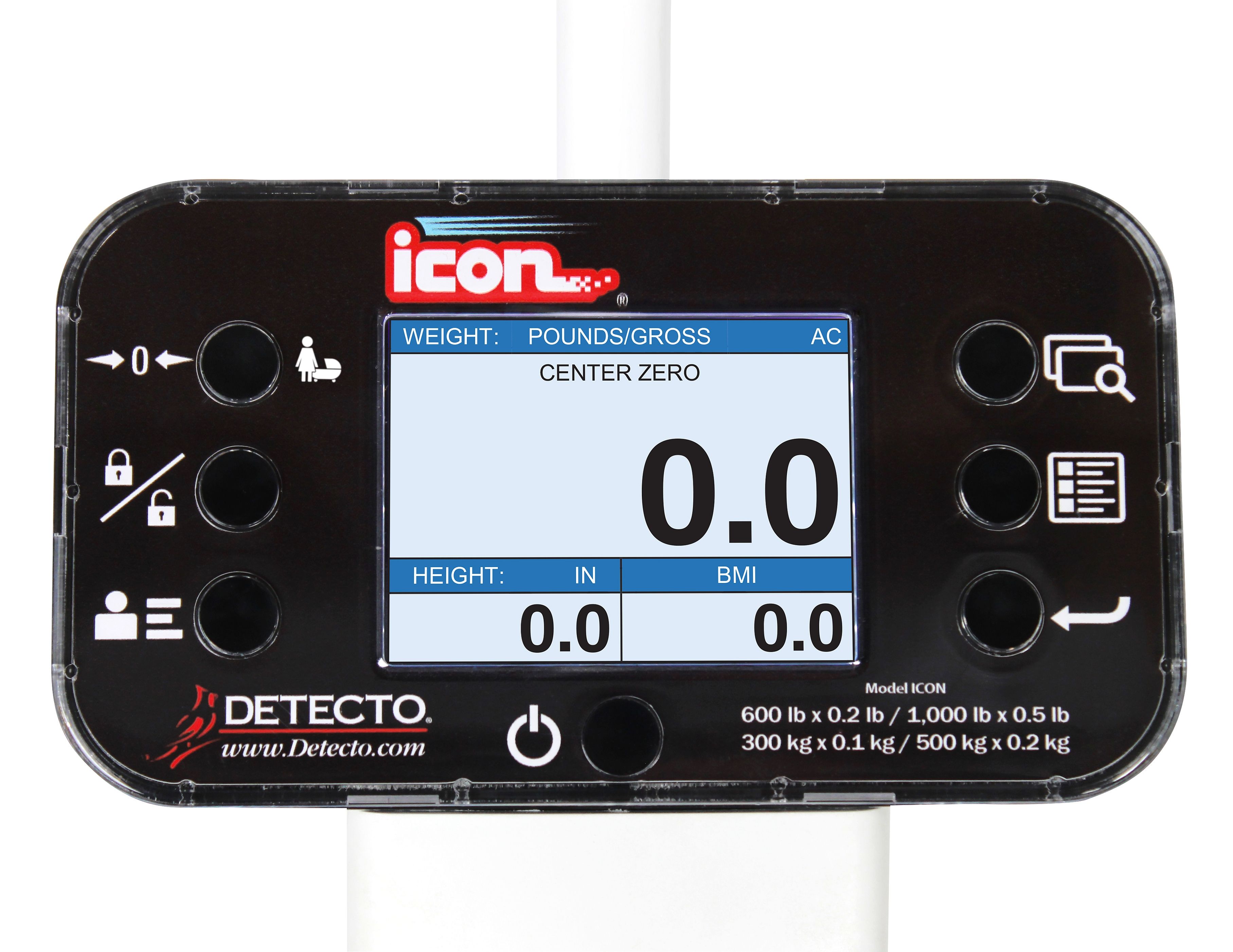 Image 4 of Detecto icon Digital Clinical Scale with Sonar Height Rod