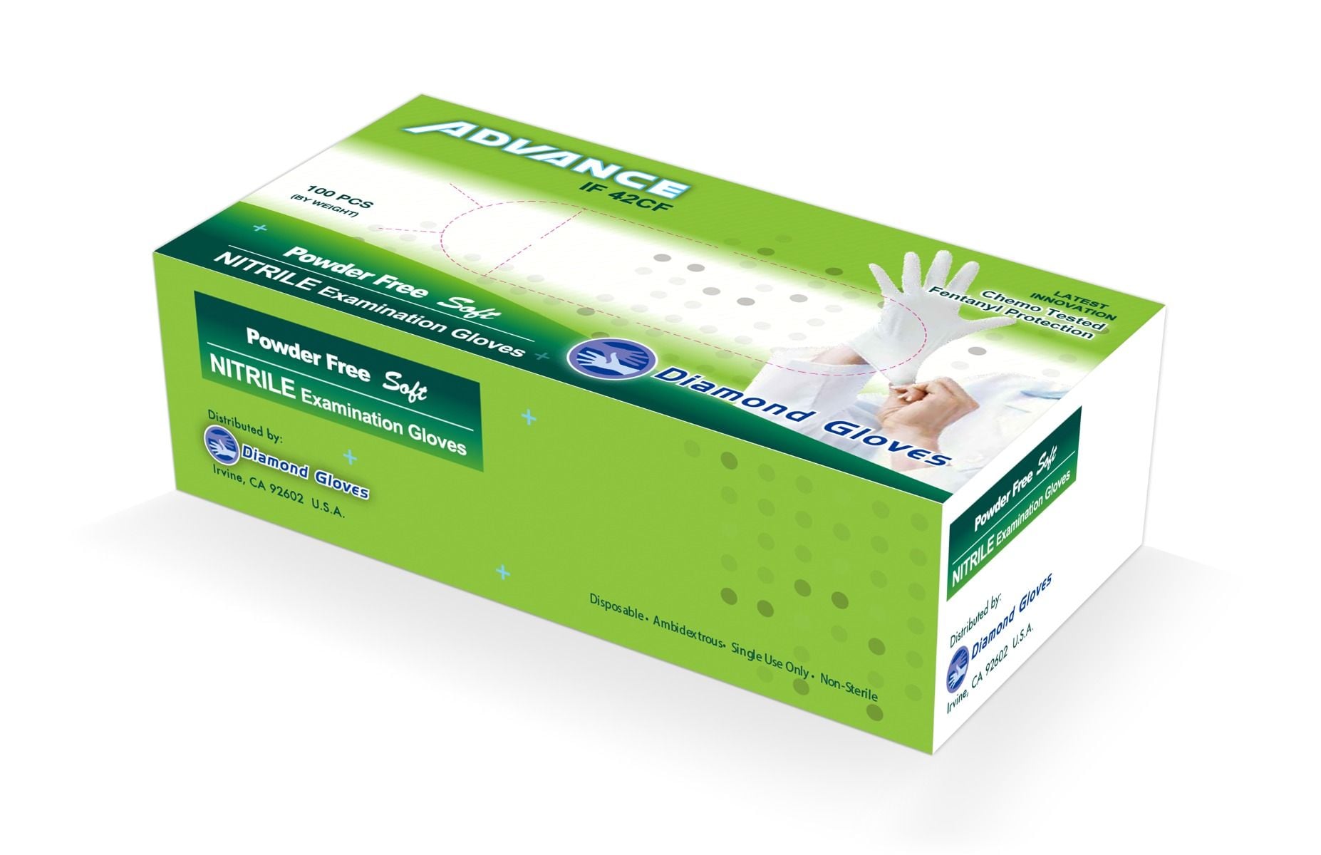 Image 1 of Diamond Gloves Advance NCF42 Nitrile Gloves