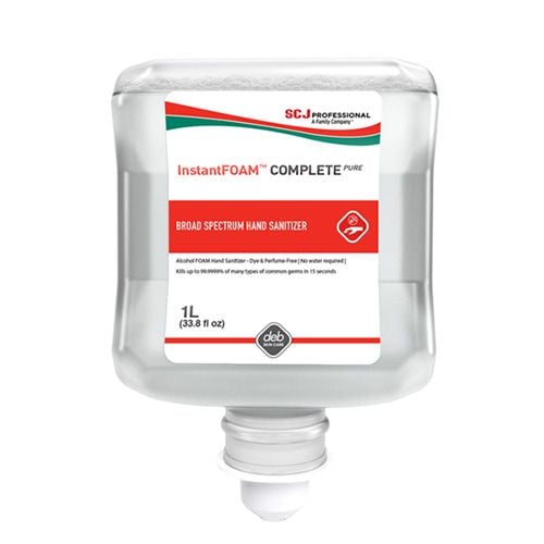 1 Liter Refill Cartridge of InstantFOAM Complete Pure Hand Sanitizer