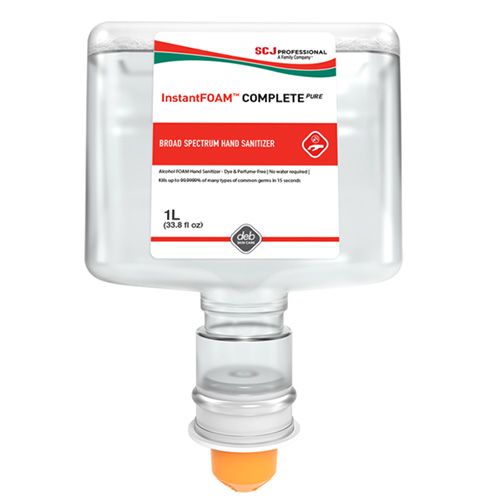 1 Liter Touch-Free Refill Cartridge of InstantFOAM Complete Pure Hand Sanitizer