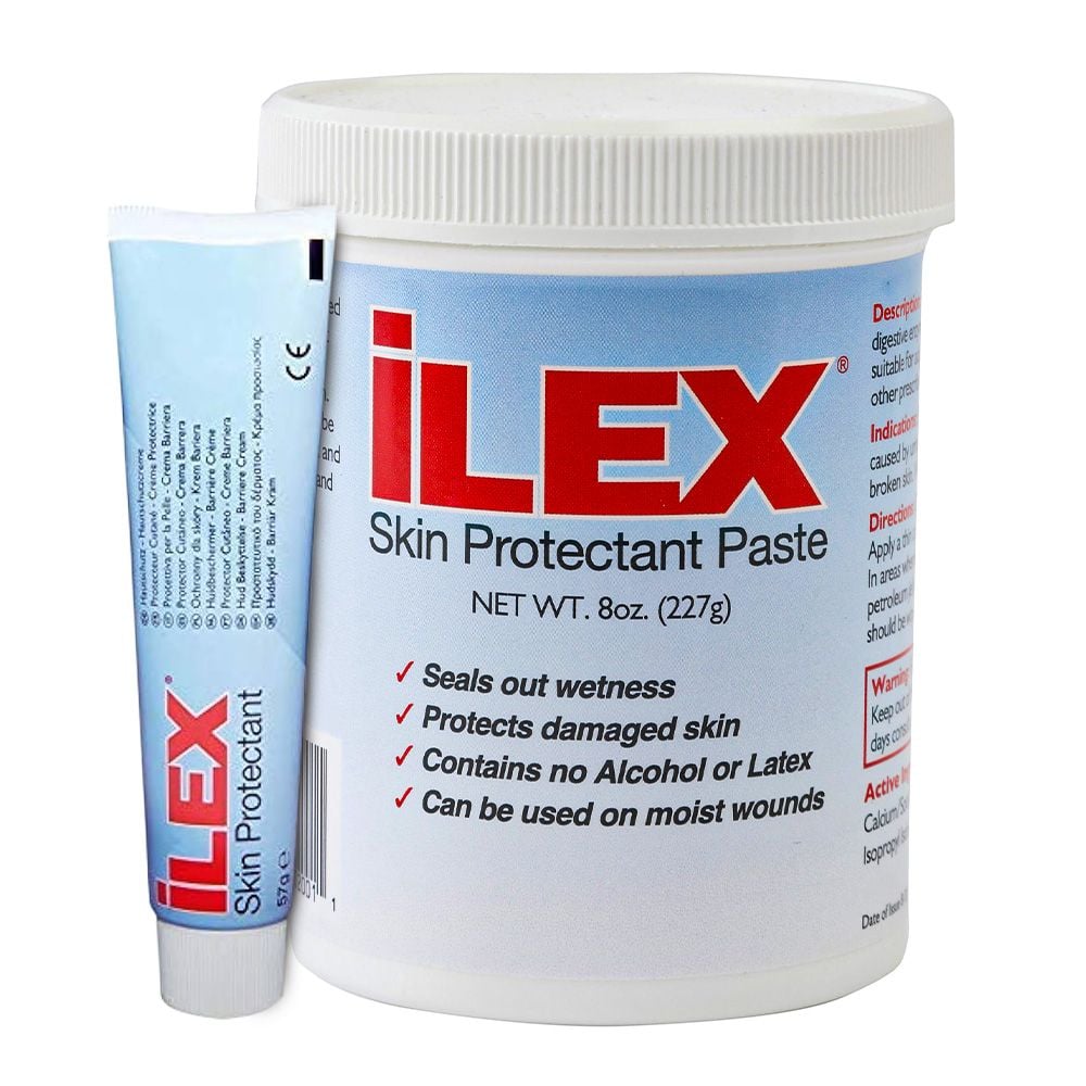 iLEX Skin Protectant Paste | Tube (2 oz) - Jar (8 oz)