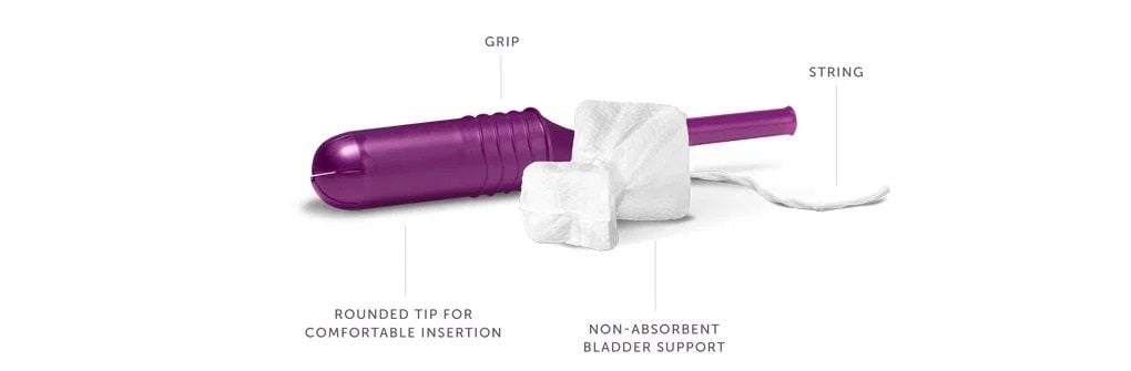 Poise Impressa Bladder Supports are Worn Like Tampons