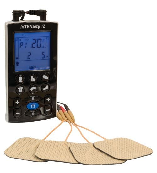 InTENSity 12 Digital TENS Unit with Square Electrode Pads