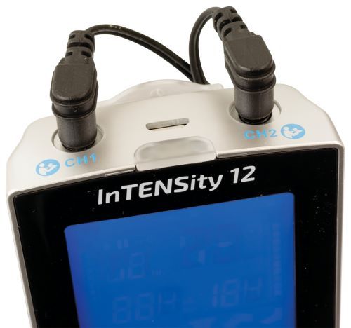 Closeup Image of InTENSity 12 Digital TENS Unit Connection Points