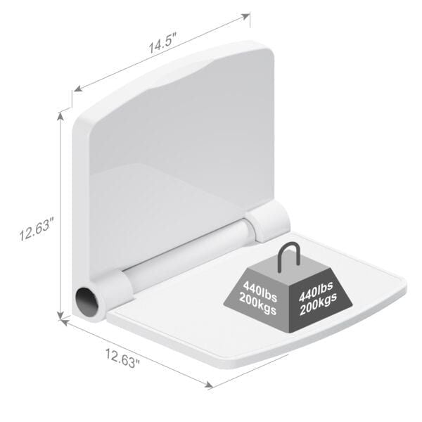 Invisia ABS Folding Shower Seat FDS-S Weight Capacity