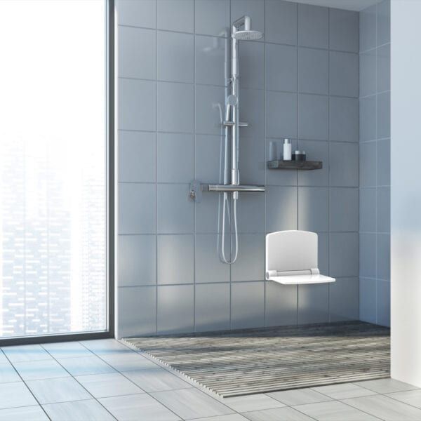 Invisia ABS Folding Shower Seat Bathroom - Shower
