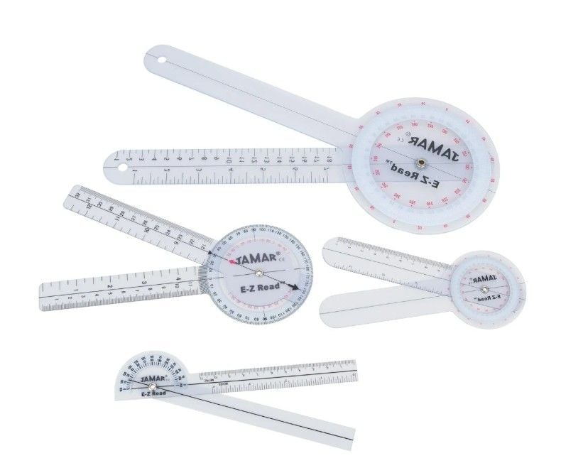 EZ Read Goniometers 6, 6.75, 8, and 12.5 Inches