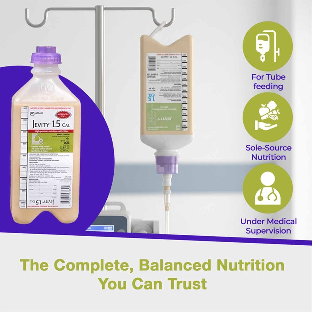 Image 3 of Jevity 1.5 CAL High-Protein Nutrition with Fiber