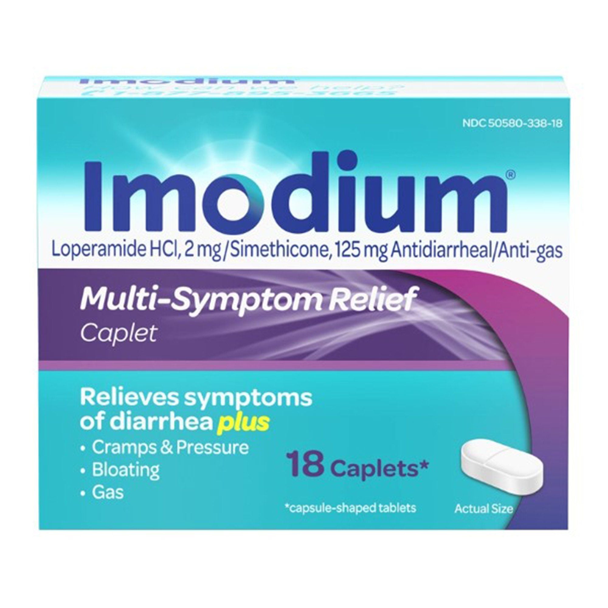 Imodium Multi-Symptom Relief Anti-Diarrheal Caplets