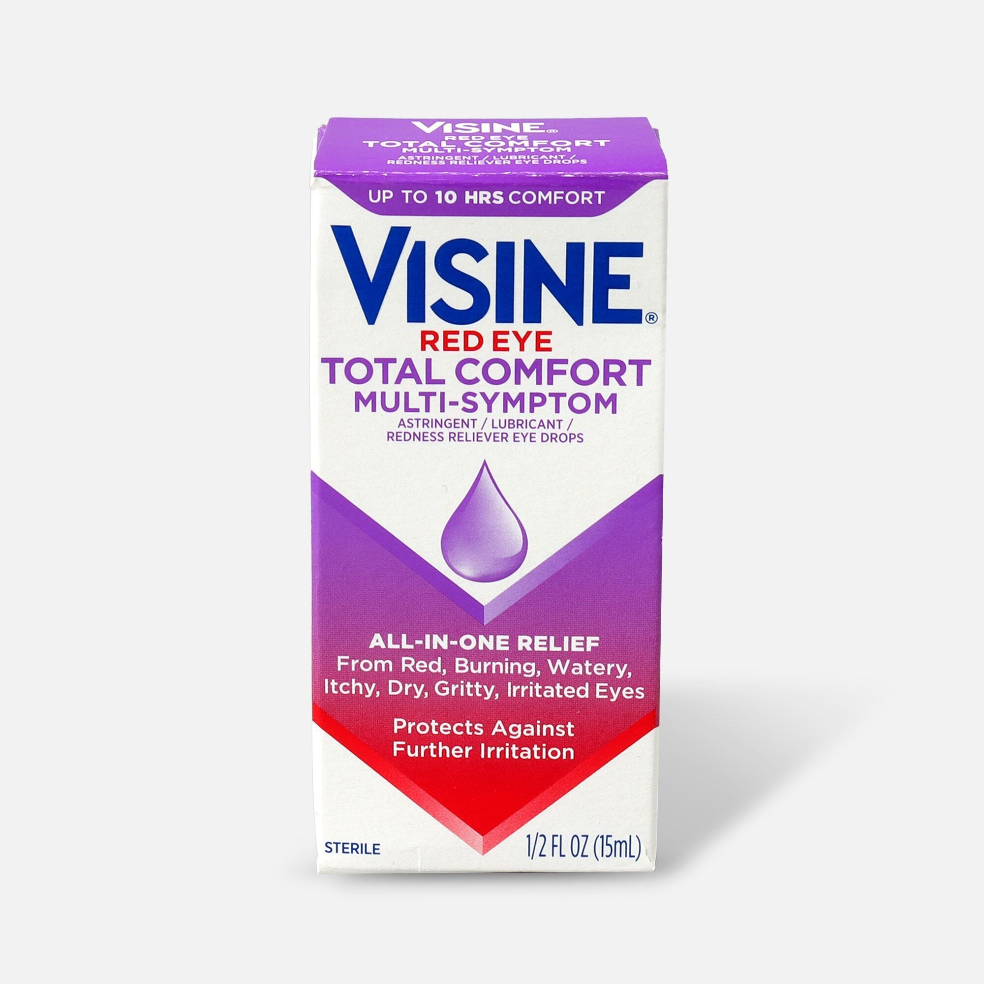 Visine Red Eye Total Comfort Multi-Symptom Hydrating Drops