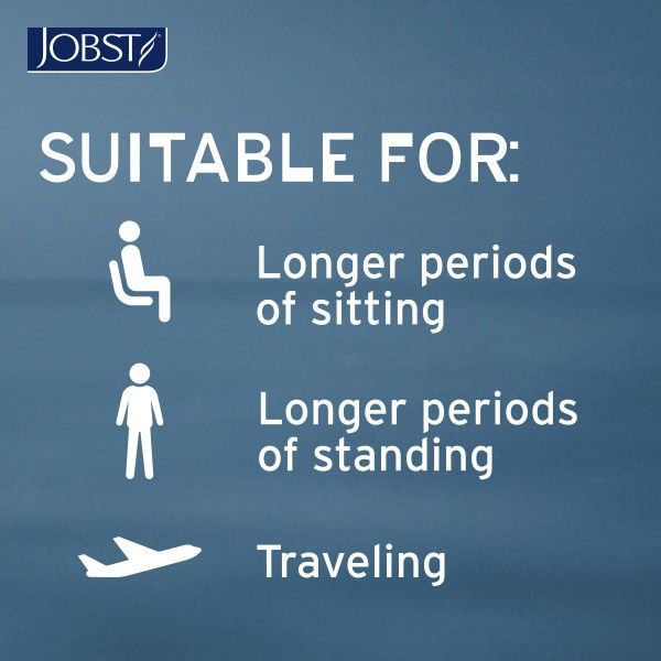 Suitable for longer periods of sitting, standing, and traveling