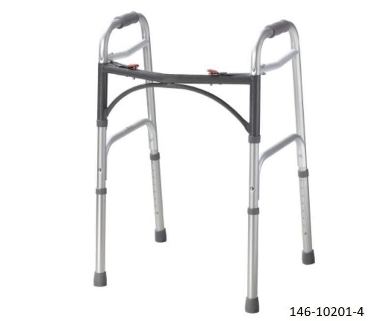 Image 2 of McKesson Folding Walker with Adjustable Height (146-10210-4)