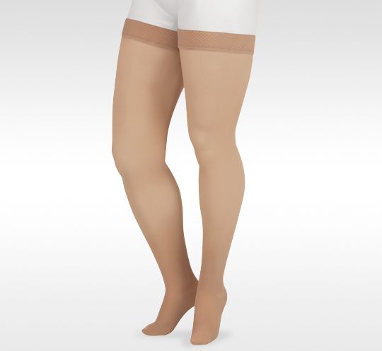 Juzo Soft 2002 Garter Style Thigh High 30-40 mmHg Compression Stockings