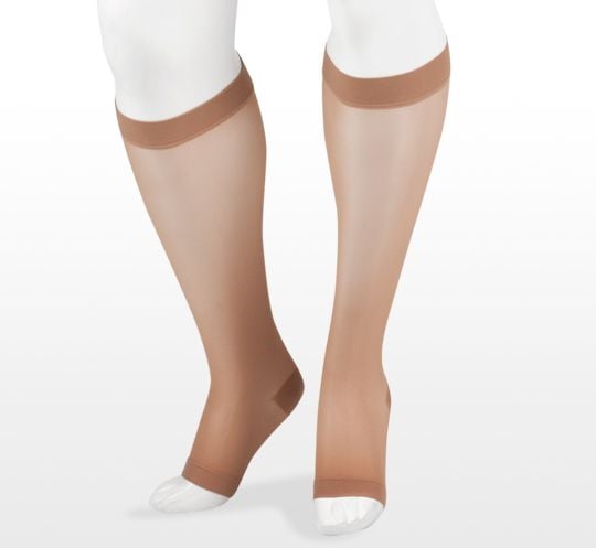 Juzo Naturally Sheer Knee High 20-30 mmHg Compression Socks