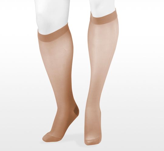 Juzo Naturally Sheer Knee High 20-30 mmHg Compression Socks