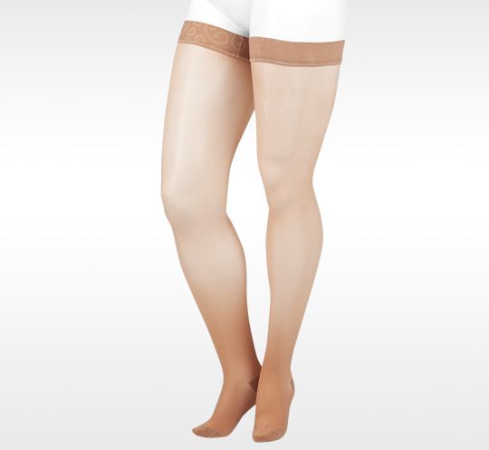 Juzo Naturally Sheer Thigh High 20-30 mmHg Compression Stockings