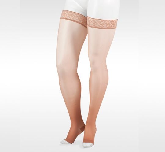 Juzo Naturally Sheer Thigh High 20-30 mmHg Compression Stockings