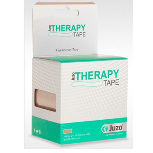 A single roll of beige Tape in its packaging.