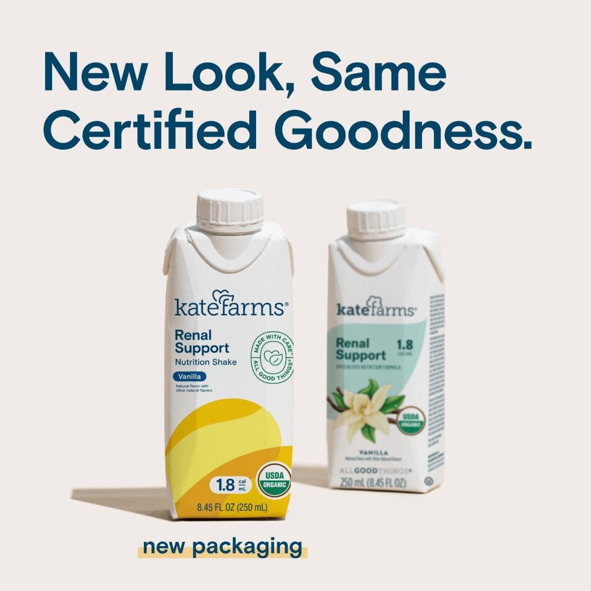 New Kate Farms Renal Support Packaging