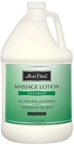 Bon Vital Massage Lotion, One Gallon Bottle, Unscented