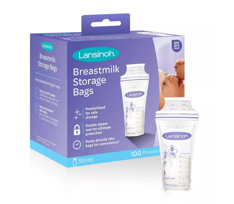 Lansinoh BreastMilk Storage Bags | 50 & 100 Count | Vitality Medical