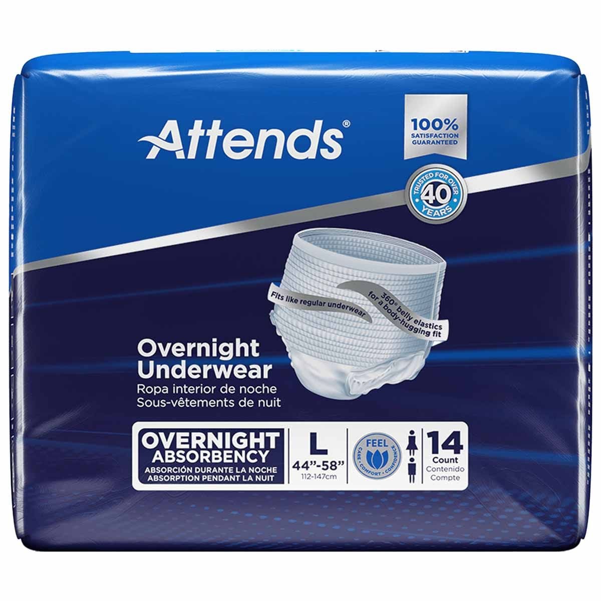 Image 6 of Attends Overnight Underwear with Heavy Absorbency