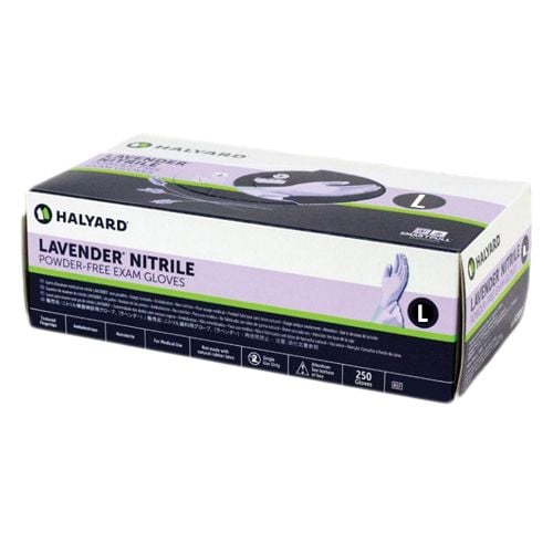 HALYARD LAVENDER NITRILE Sサイズ Kimberly Clark Halyard Lavender Nitrile Exam Gloves, Textured
