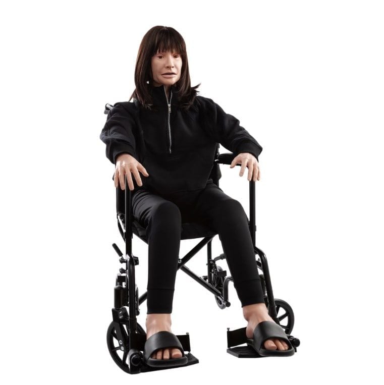 NextGen DANi Plus, Medium Skin Tone Sitting in Wheelchair
