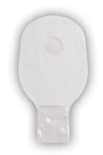 Image 2 of Little Ones Two-Piece Adhesive Coupling Technology Extra Small Drainable Pouch with Clipped Closure System