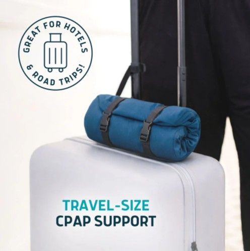 Travel-size CPAP support