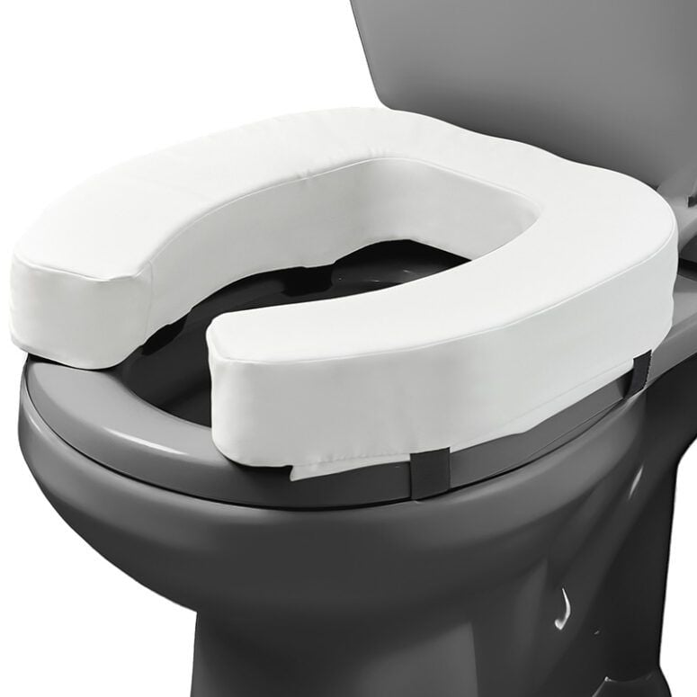 Lunderg Raised Toilet Seat Cushion - High-Density Foam