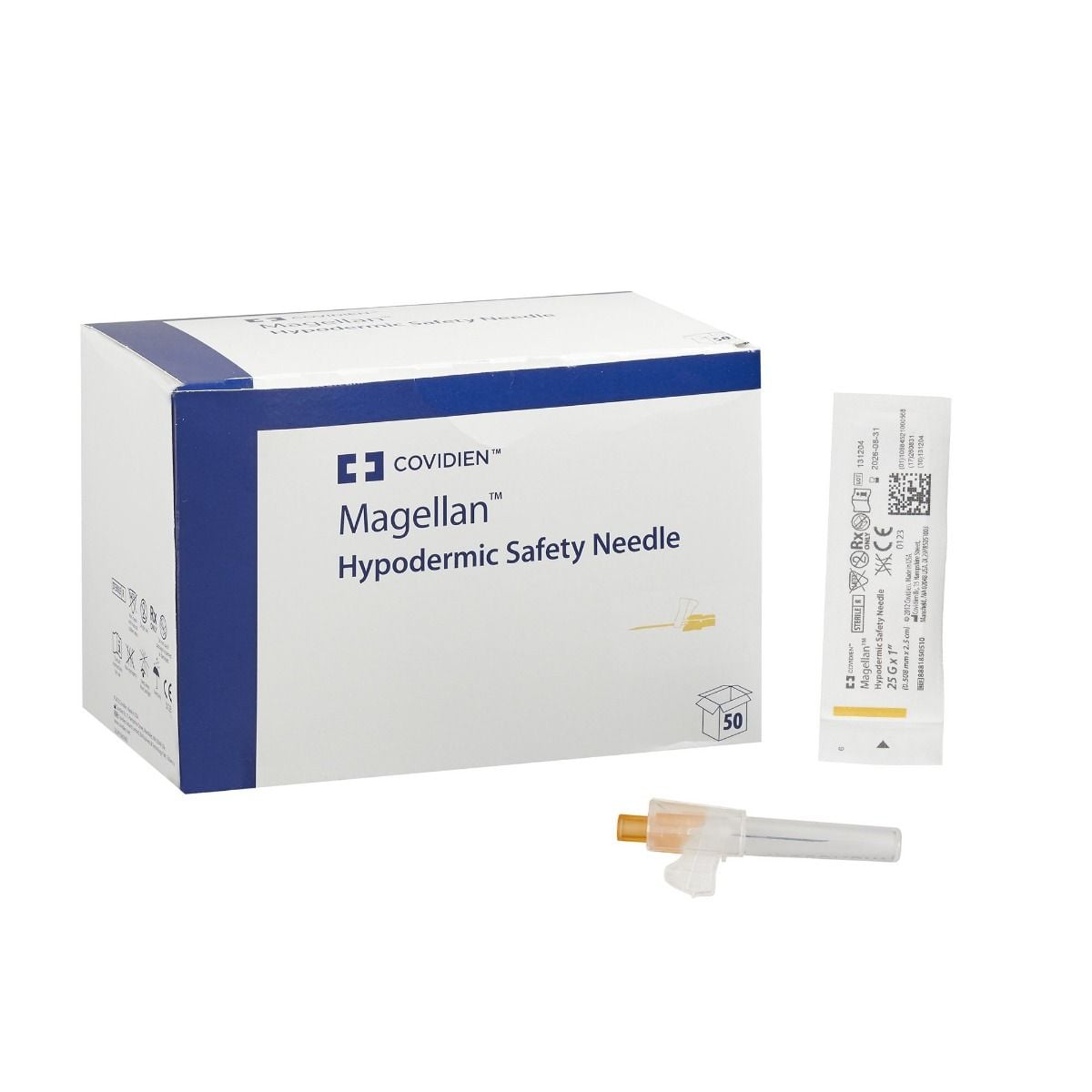 Magellan Hypodermic Safety Needles 25g