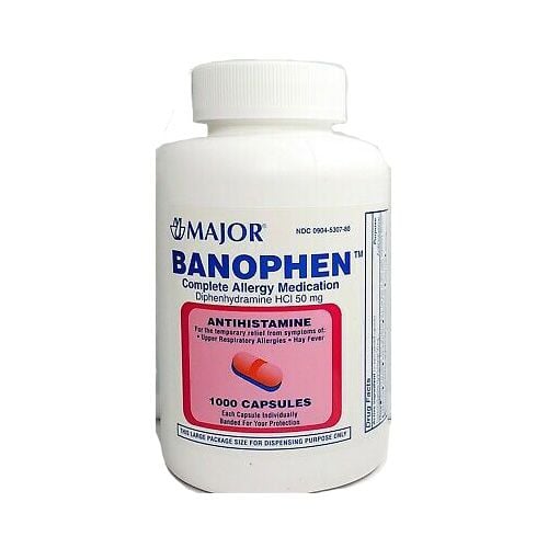 1,000 Count Bottle Banophen - 8241