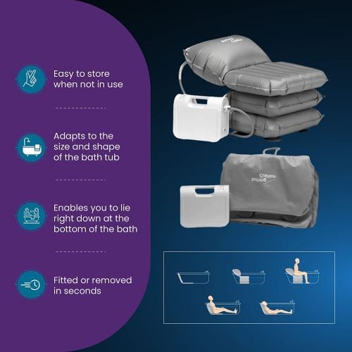 Image 2 of Mangar Bathing Cushion Inflatable Bath Lift
