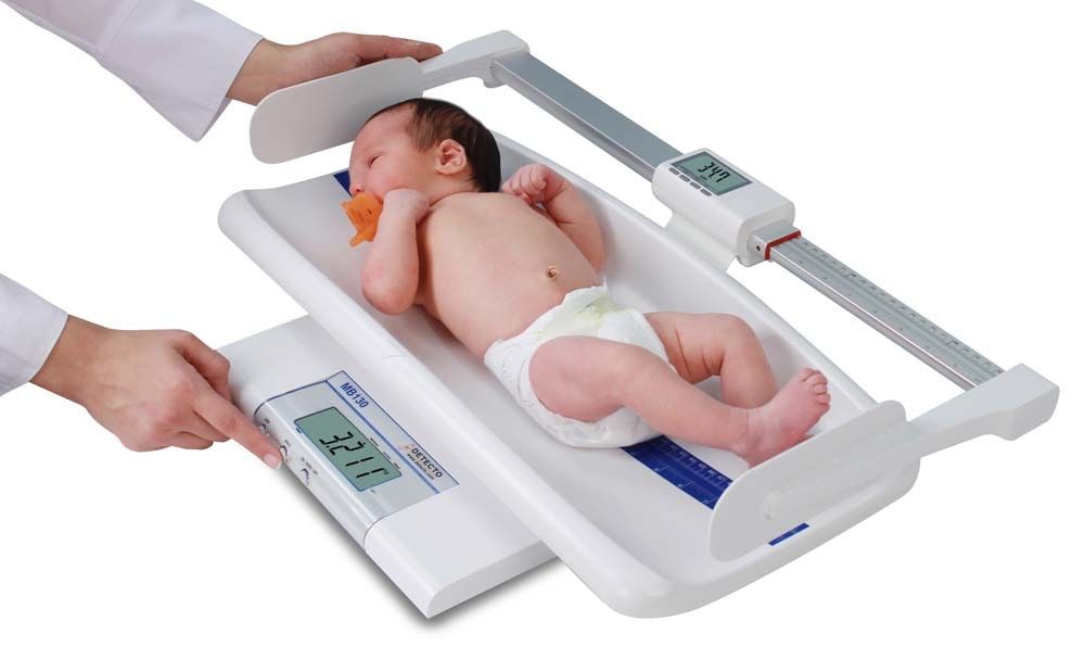 Image 7 of Detecto MB130 Digital Baby Stand on Scale with Display
