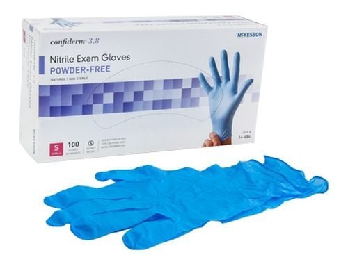 Image 1 of Confiderm 3.8 Nitrile Exam Gloves Powder Free - NonSterile