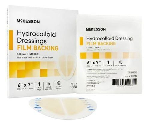 Image 1 of McKesson Hydrocolloid Dressing with Film Backing 6 x 7 Inch - Sterile