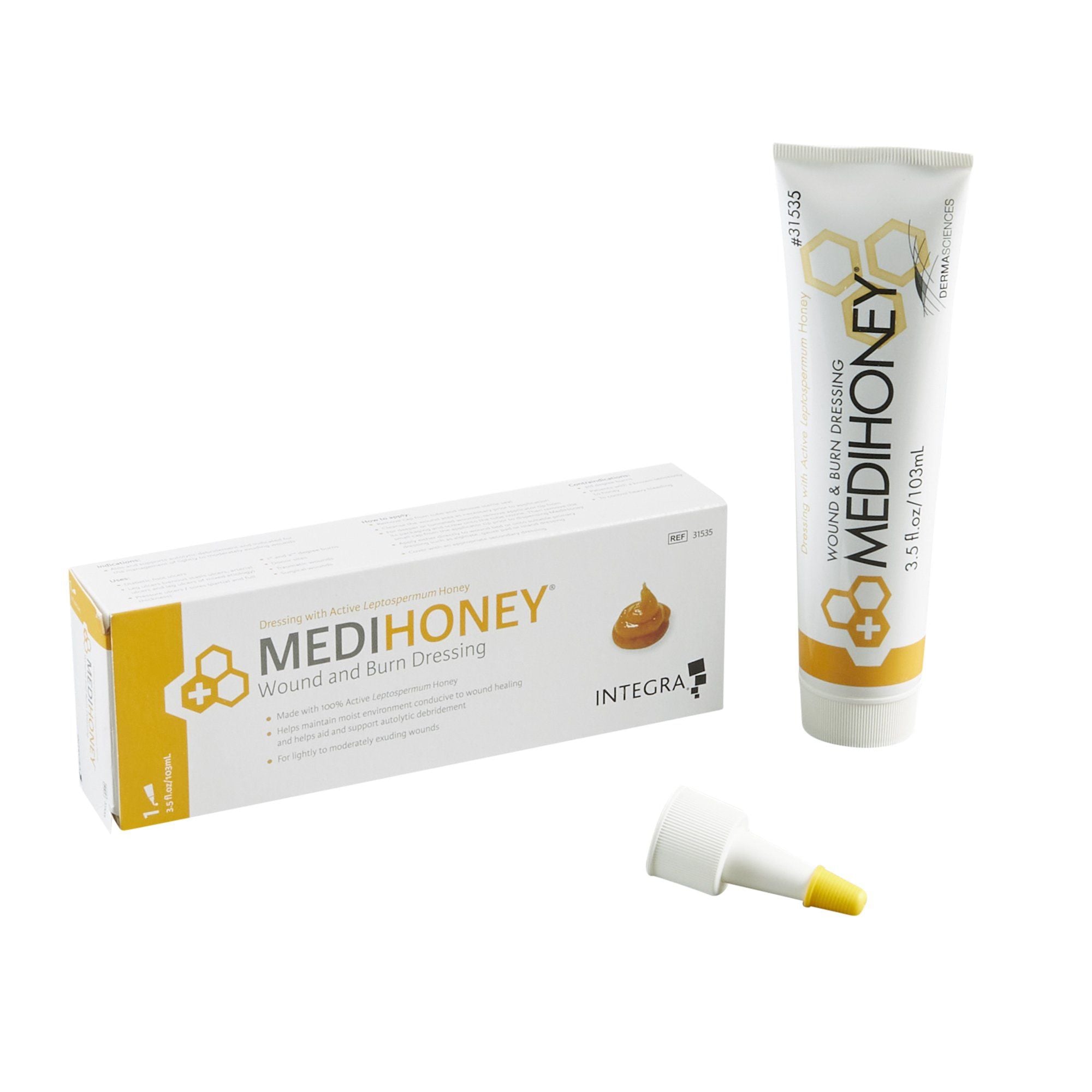 MEDIHONEY Wound Dressing Paste, 3.5 oz - 31535 MEDIHONEY Wound Dressing Paste, 3.5 oz - 31535