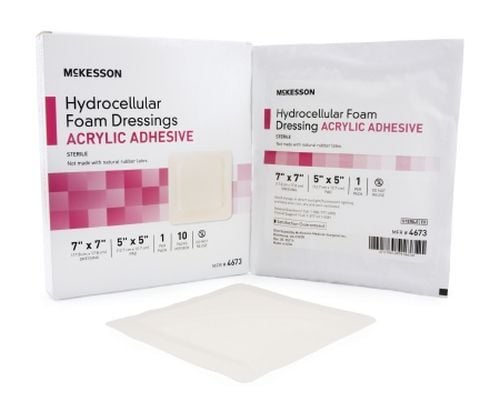 Image 1 of Mckesson Hydrocellular Adhesive Foam Dressing Acrylic with Border Sterile
