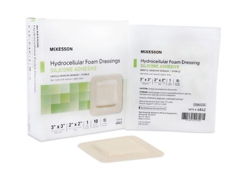 Image 1 of McKesson Hydrocellular Foam Dressing Silicone Adhesive Border