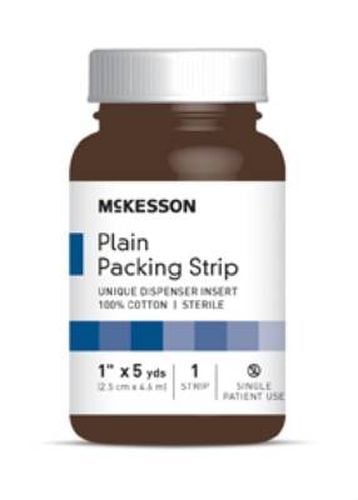 Image 1 of McKesson 1 in x 5 yds Plain Packing Strips, Sterile - 61-59320