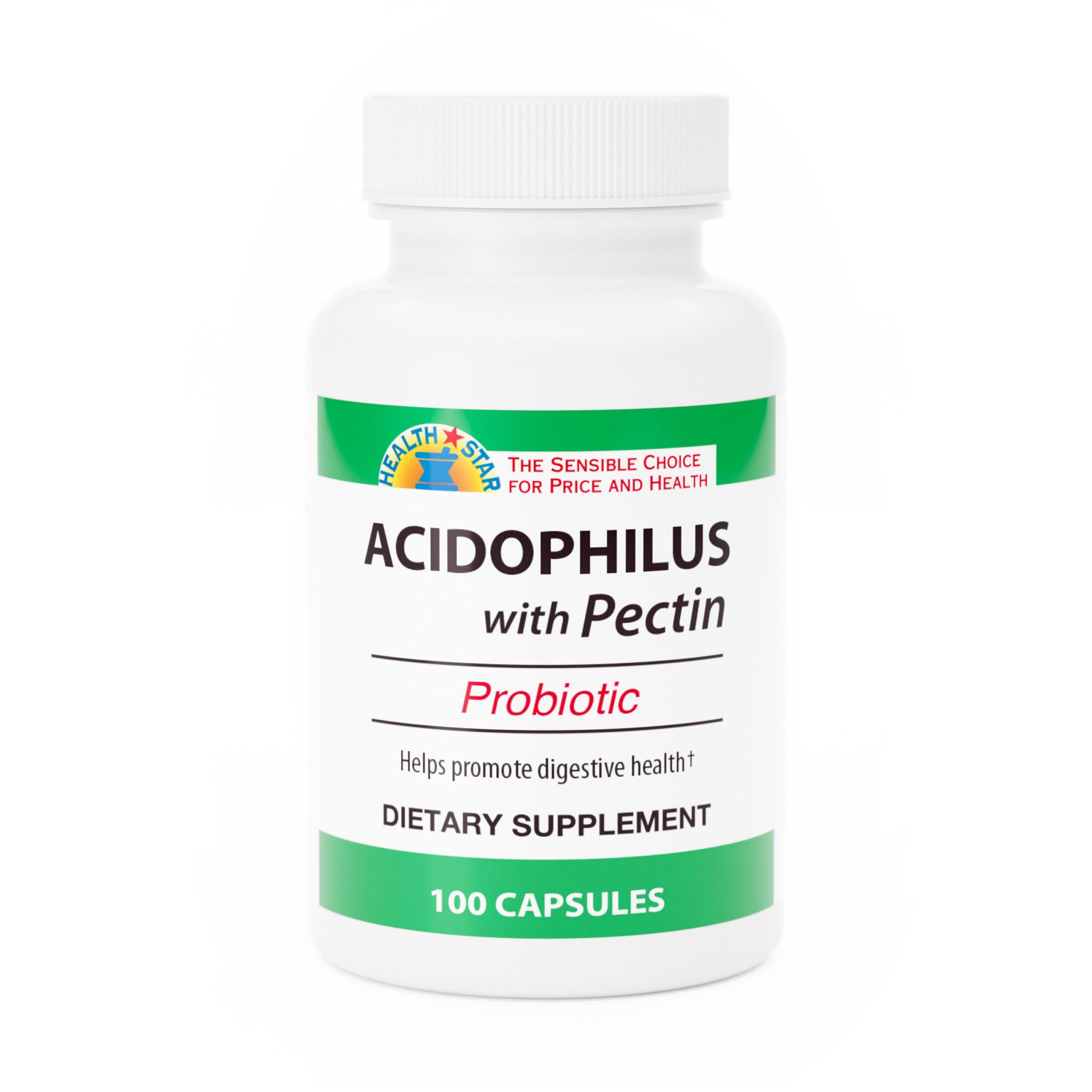 Health Star Acidophilus with Pectin Probiotic Tablets