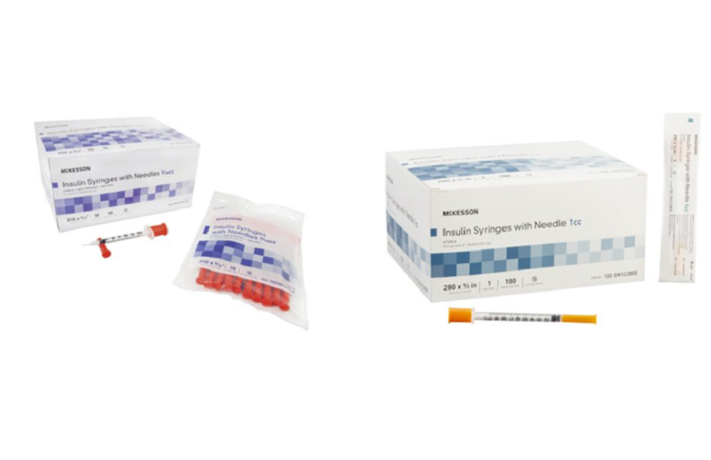 McKesson Insulin Syringes - Poly Bag and Peel Pouch