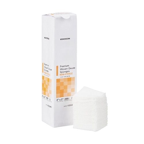 McKesson 12222000 2 x 2 Inch Gauze Sponges 2 Ply