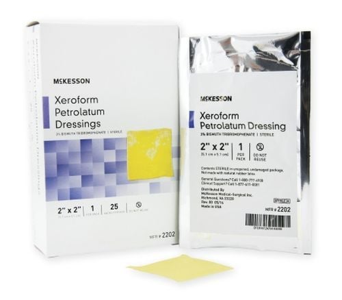 McKesson Xeroform 2 x 2 Inch Petrolatum Dressing