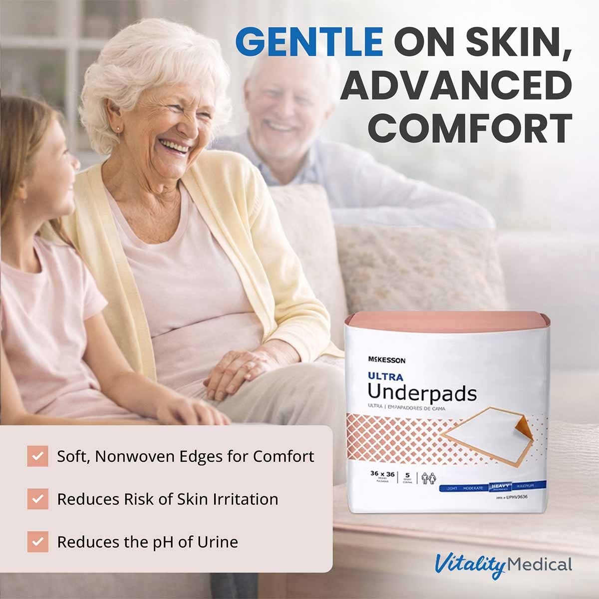 Image 3 of McKesson Ultra Underpads, Heavy Absorbency - all sizes in stock
