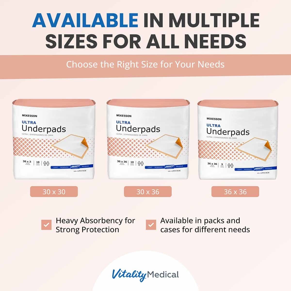 Image 7 of McKesson Ultra Underpads, Heavy Absorbency - all sizes in stock