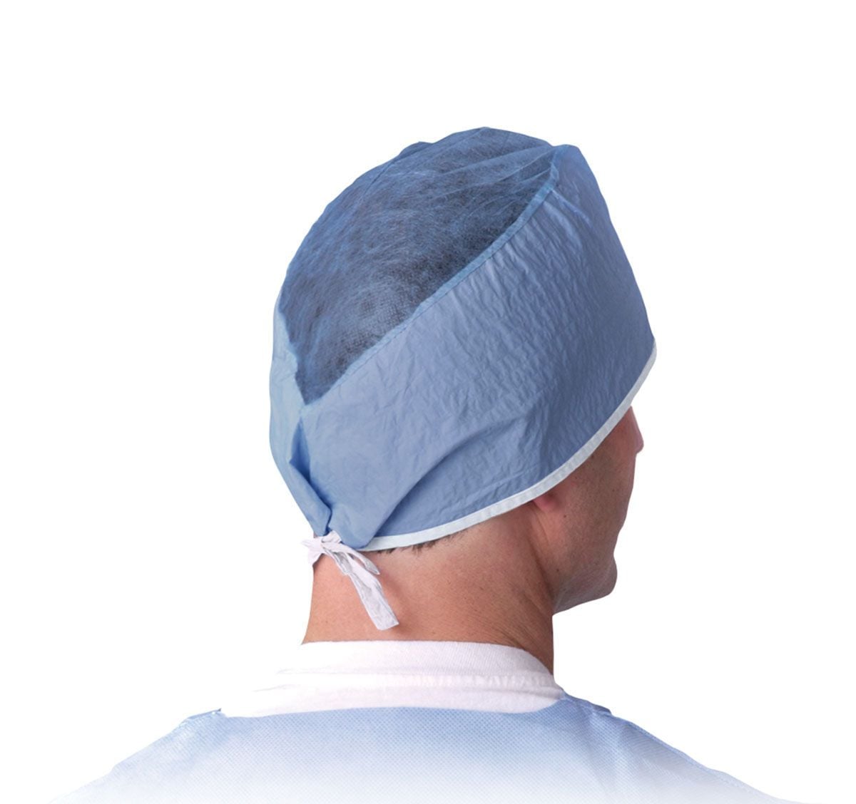 Image 1 of Medline Surgeon Caps - Tie Back (Disposable)