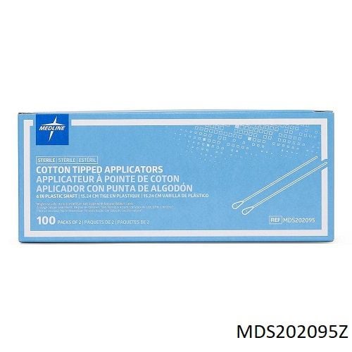 6 Inch, Plastic Shaft, 2/Inner Pack - 100 Packs / Box